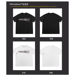 IIMERDGY美式潮牌oversize短袖男T恤女百搭半袖夏季街頭情侶寬松