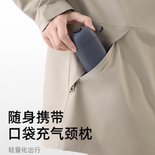 1613510 EVERYTHINK睡洞充氣u型枕護頸高鐵飛機睡覺神器脖枕可攜式旅行頸枕