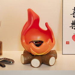 卡通柴火財源廣進收納擺件入戶玄關鑰匙手放置喬遷新居裝飾配件