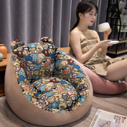 榻榻米坐墊靠背一體地上看書座墊加厚蒲團嬾人沙發坐墩臥室地毯椅