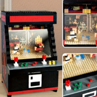 小顆粒卡通模型可愛遊戯機娃娃機扭蛋機益智減壓節日禮物