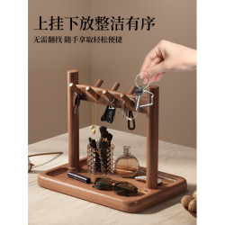 玄關置物架入戶進門桌面鑰匙收納擺件首飾展示掛架眼鏡放置架