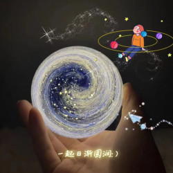 炫酷宇宙星空燈星球小夜燈睡眠夜用浪漫氛圍學生宿捨地球夜燈