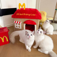 貓窩四季通用可拆洗封閉式泰迪小型犬貓別墅貓窩冬季保暖