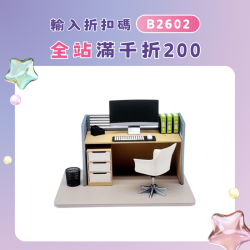 自嘲熊上班迷你微縮擺件牛馬打工人工位裝飾品造景辦公室桌面好物