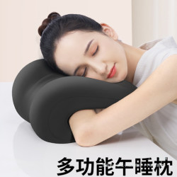 午睡枕辦公室靠枕工位趴睡午休辦公椅頭枕多功能護頸仰睡枕頭