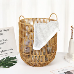 髒衣籃洗衣籃衣服收納筐家用衣簍裝衣服仿藤編籃子髒衣簍收納神器