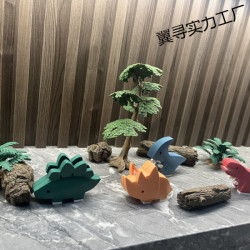 新款兒童磁力磁吸小恐龍玩具拼裝男孩立體動物模型霸王龍益智禮物