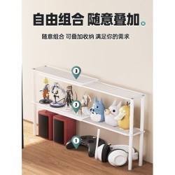 辦公桌面夾縫置物架延長板工位改造神器迷你小層架極窄伸縮分隔板
