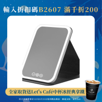led化妝鏡可攜式鏡子可折疊帶燈梳妝鏡桌上型桌面補光宿捨辦公室鏡子