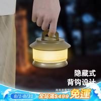 戶外露營暖光氛圍燈天幕風繩燈節日裝飾卷尺燈黃光串燈營地帳篷燈