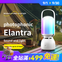 小型炫彩戶外露營燈無線藍牙音響可攜式手提多功能氛圍音箱野營