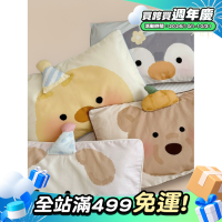 可愛工藝款100支全棉磨毛兒童枕套數螞印花枕頭套30x50單人40x60