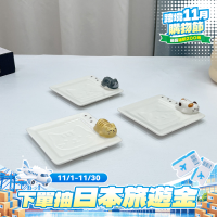 日式創意可愛貓咪甜品碟家用水果碟日本FUFU同款趴趴貓立體調味碟