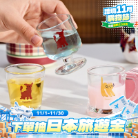 玻璃杯卡通可愛迷你家用高顔值喝水杯子