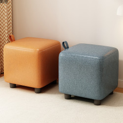 小凳子家用矮凳子科技布茶幾小板凳簡約門口換鞋凳方凳沙發墊