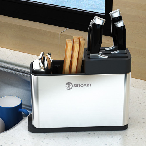 百貨新日式韓式不鏽鋼廚房收納用品筷子刀叉盒餐具廚房收納置物架 百貨新日式韓式不鏽鋼廚房收納用品筷子刀叉盒餐具廚房收納置物架