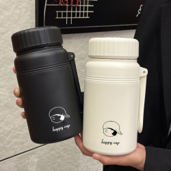 316不鏽鋼保溫杯保溫壺超大容量高顔值學生水杯可攜式防摔茶隔杯子