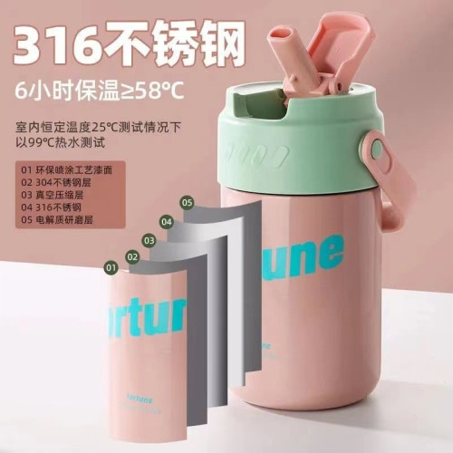 316不鏽鋼保溫杯花茶杯保溫水杯帶茶漏提手杯吸管杯可攜式隨手杯子 316不鏽鋼保溫杯花茶杯保溫水杯帶茶漏提手杯吸管杯可攜式隨手杯子