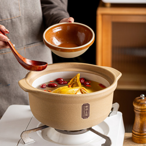 鄲韻陶瓷砂鍋家用明火耐高溫陶土燉鍋商用煲仔飯米線砂鍋乾燒不裂
