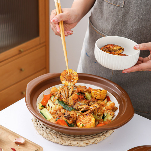 鄲韻乾燒煲陶瓷煲湯燉肉煮粥煲仔飯砂鍋乾鍋鍋仔明火乾燒不裂燉鍋