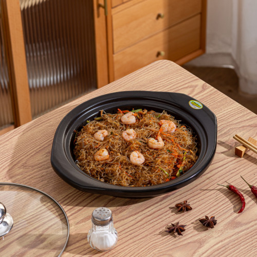 鄲韻陶瓷砂鍋商用蒜蓉蝦仁粉絲專用陶德砂鍋同款平底淺煲乾燒不裂