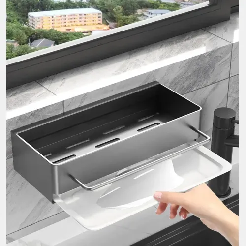 廚房抹布置物架壁掛水槽多功能收納瀝水架水龍頭收納神器 廚房抹布置物架壁掛水槽多功能收納瀝水架水龍頭收納神器