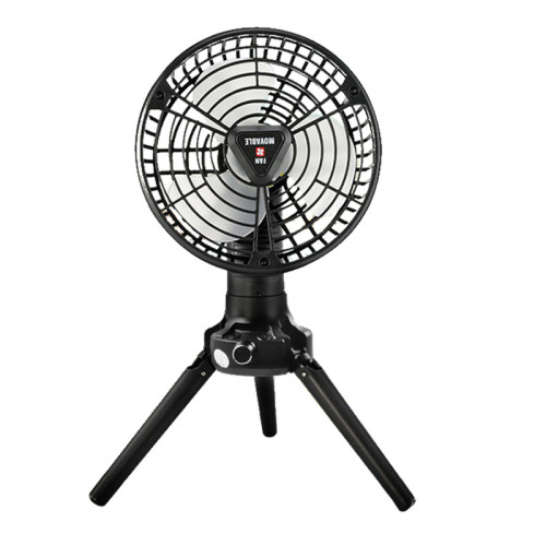 多功能風扇燈充電照明戶外露營帳篷三腳架小吊扇學生宿舍台搖頭扇