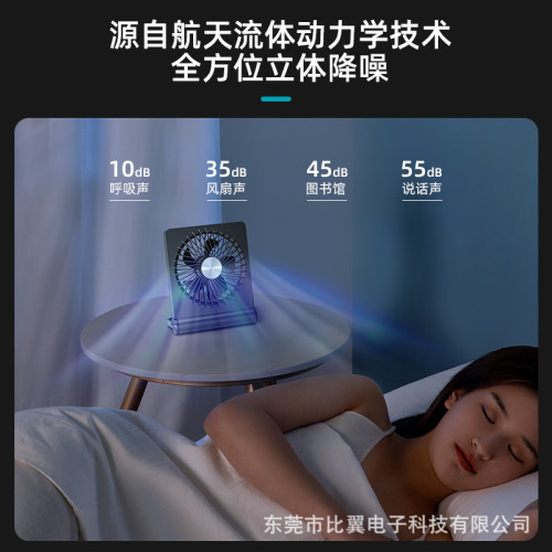 OPOLAR 輕薄靜音桌面小風扇可攜式折曡usb充電風扇辦公室學生宿舍