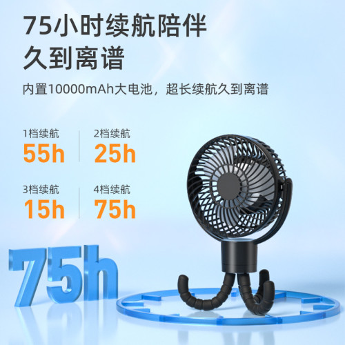 720度旋轉八爪充電寶夜燈帶遙控超長續航快充香薰驅蚊可拆卸風扇