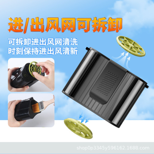 新款戶外露營工地掛腰風扇多攻能大風力OLED智能屏顯