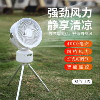10000mah戶外新款空氣循環吊扇usb充電可攜式遙控野營帳篷露營燈