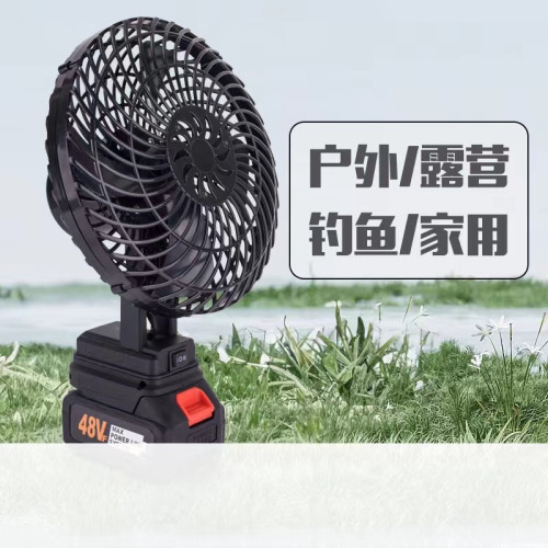 鋰電充電式戶外露營風扇純銅電機家用露營釣魚可攜式大功率迷你風扇