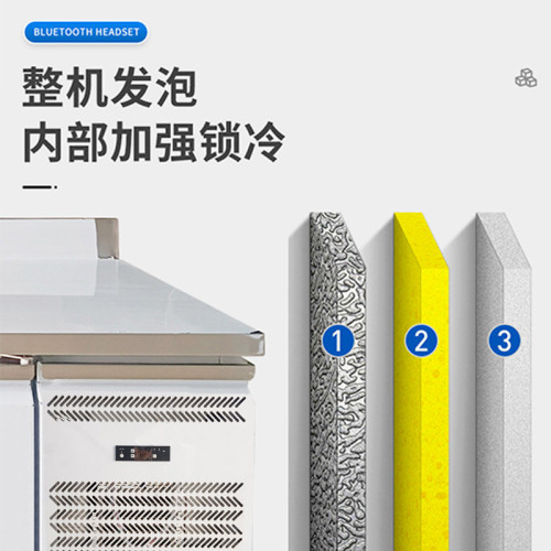廚房保鮮冷藏工作台減霜低溫冰箱奶茶店餐飲店風冷立式商用冰櫃