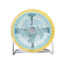 新款led太陽能充電風扇燈家用戶外露營照明風扇大風力趴地扇