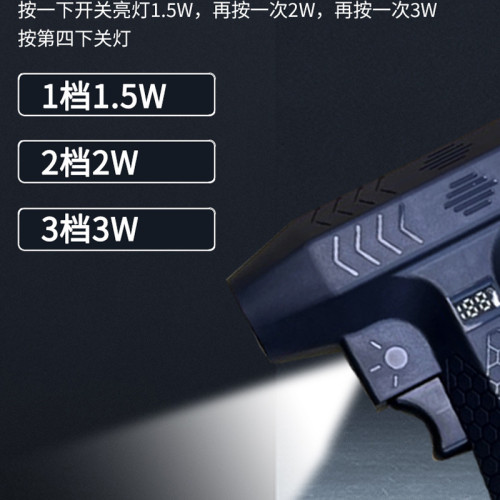 新款暴力渦輪風扇露營助燃除塵吹雪帶燈可攜式吹塵器車用吹風機