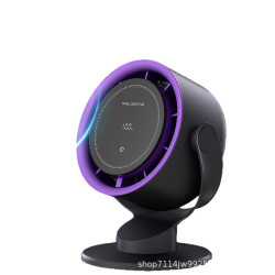 新款100檔桌面循環扇USB充電桌上型高速風扇壁掛數顯觸控風扇