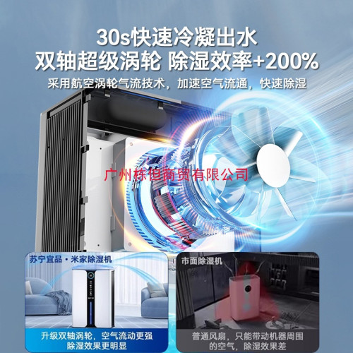 蘇甯宜品抽溼除溼機家用靜音抽溼器吸溼室內吸潮迴南天一體機