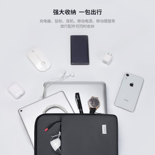 GOLF電腦包男士14英寸筆電手提單肩後背包輕便防震保護套內膽包
