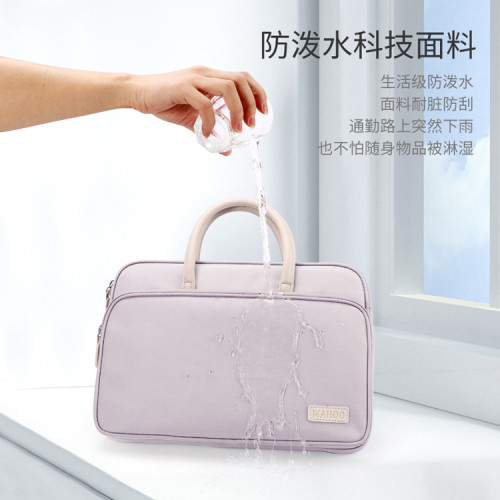 筆記型電腦包14寸女手提簡約氣墊包適用小新15.6內膽包13平板ipad