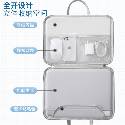 2023新款筆記型電腦包手提適用聯想華爲matebook14小新15寸女蘋果