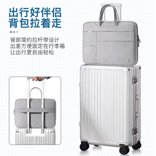 2023新款筆記型電腦包手提適用聯想華爲matebook14小新15寸女蘋果