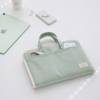 韓國通勤男女可攜式手提書本文具收納包11寸平板電腦鍵盤減負筆電