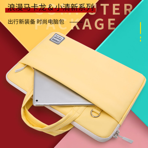 XINLONG時尚華爲14寸筆記型電腦包女大容量15皮質筆電包保護套
