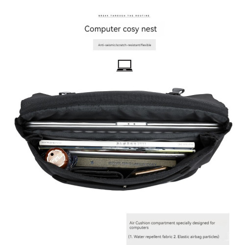 手提電腦包遊戯本斜後後背包潮酷14寸筆電16寸女時尚韓版潮男單肩包