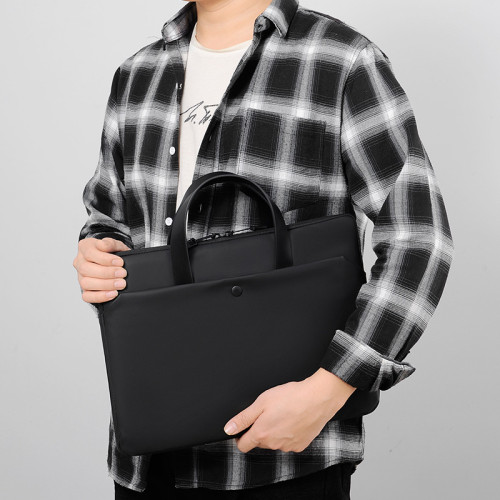 集採商務手提電腦包男女15.6寸戴爾適用華爲聯想14蘋果13.3公文包