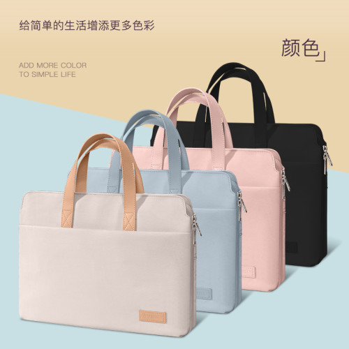 手提電腦包女百搭通勤筆電包13/14/15.6英寸四層大容量
