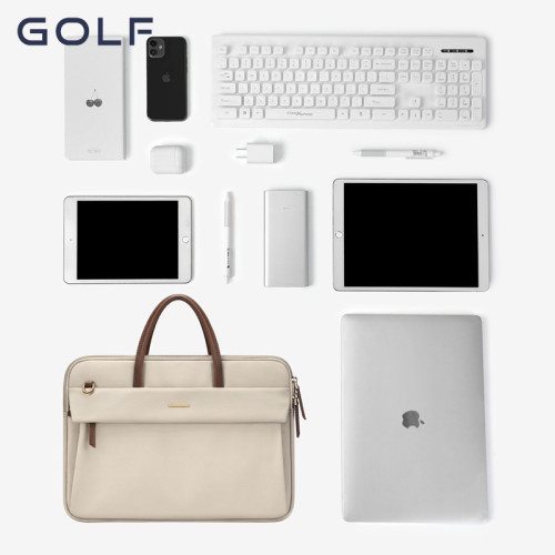 GOLF手提電腦包女士大容量14英寸筆記型電腦包商務時尚公文包女