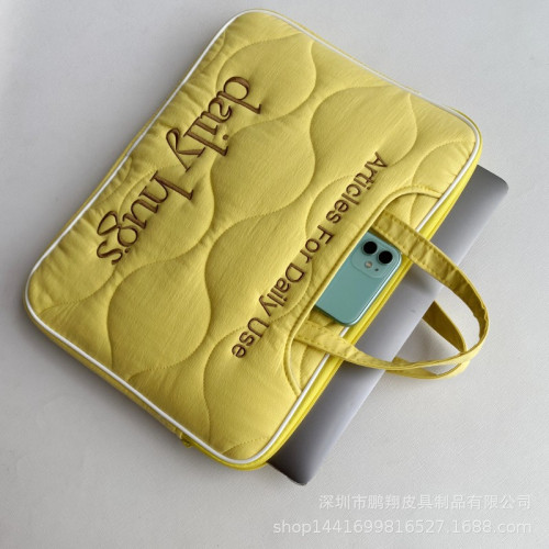筆記型電腦包手提適用於蘋果macbookair14寸女華爲13.3聯想小米15