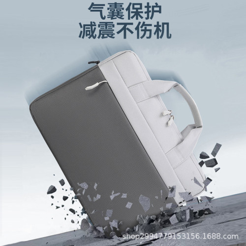 2023撞色筆記型電腦單肩手提電腦包600d加密牛津布電腦包公文包